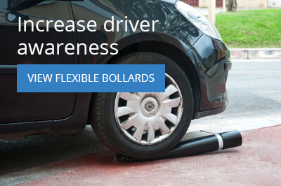 Increase road safety with flexible bollards