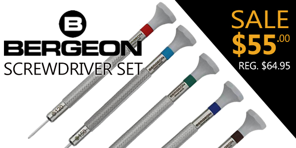 $55 Bergeon Screwdriver Set Sale -